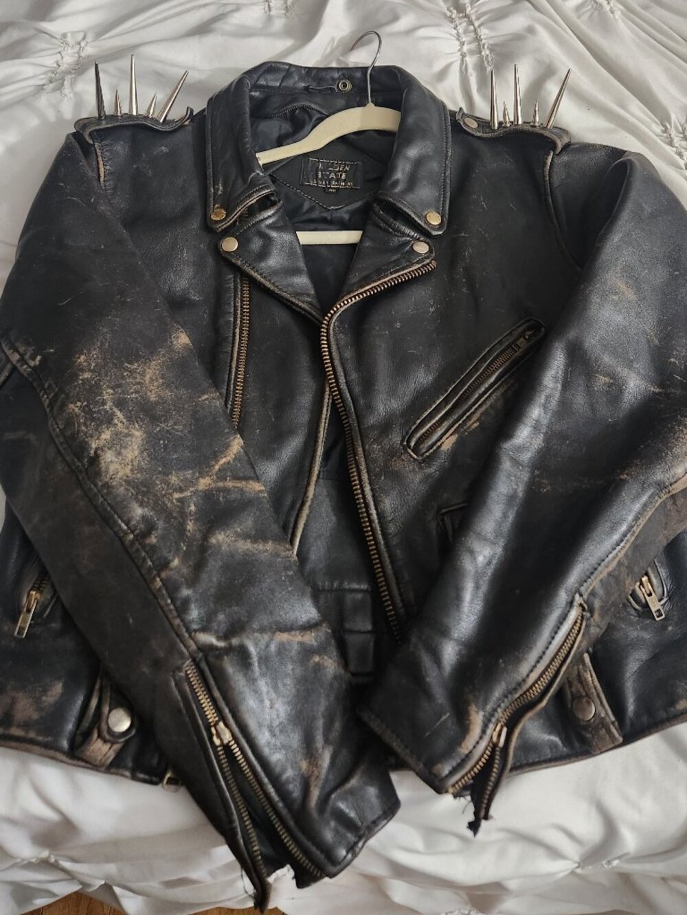 M women's leather jacket